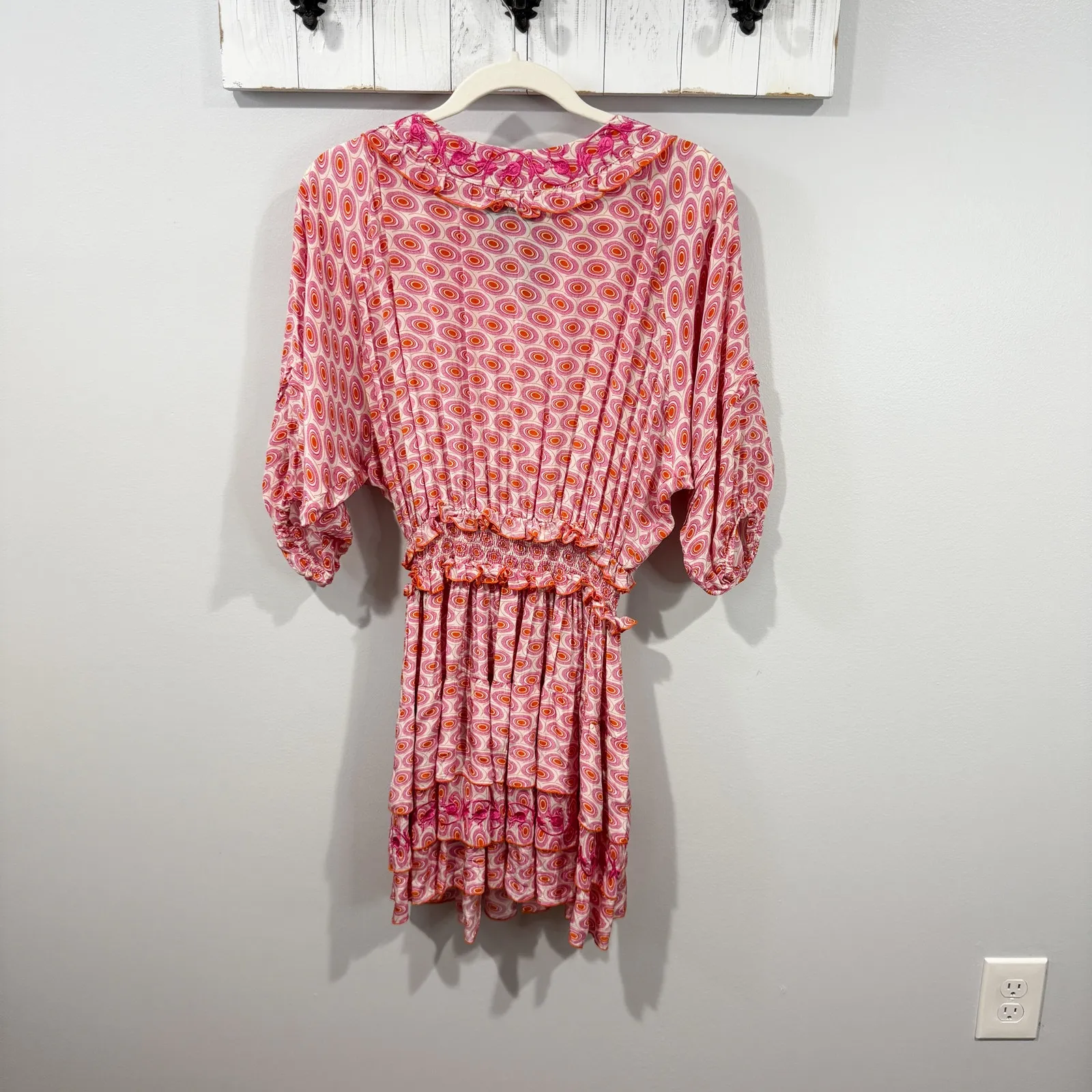 Taj by Sabrina Ilias Pink Dress Size L Size L - Image 4