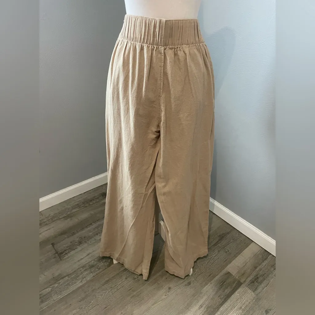 Abercrombie & Fitch Sloane Linen-Blend Tailored Wide Leg Pants - Image 7