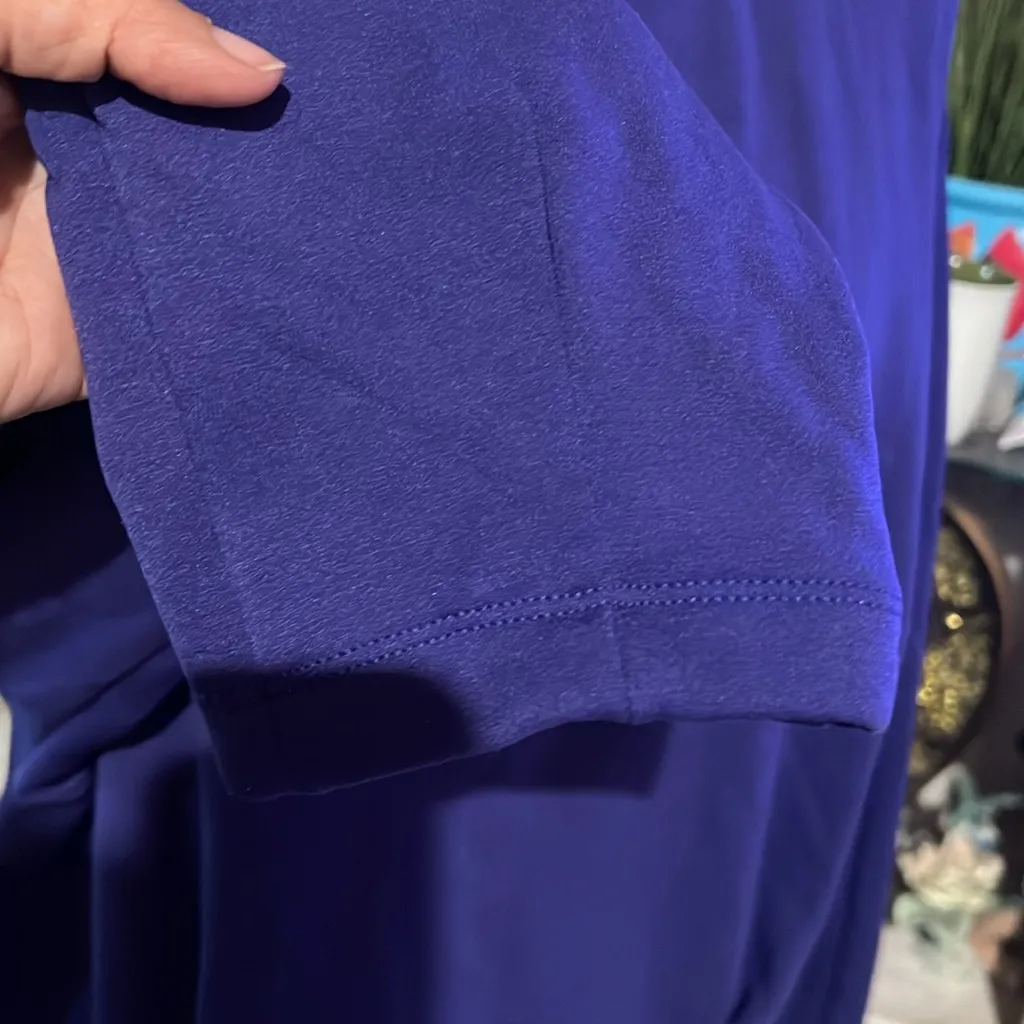 Athleta women’s quarter Zip-Up Sweater in purple size XL - Image 4