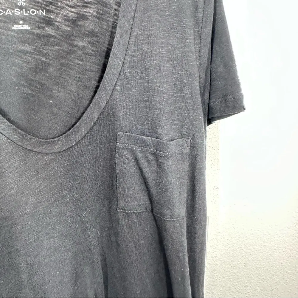 Caslon Nordstrom Cotton Modal Blend Scoopneck Casual Tee‎ Shirt Minimalist NWT - Image 5