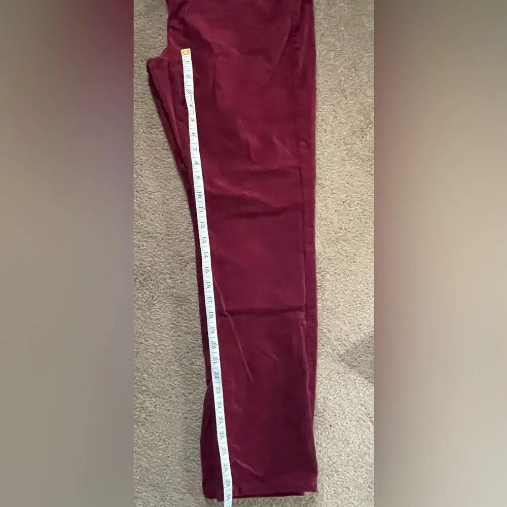 NEW Woman’s red corduroy relaxed fit  jeans size 14 staight leg tummy control - Image 5