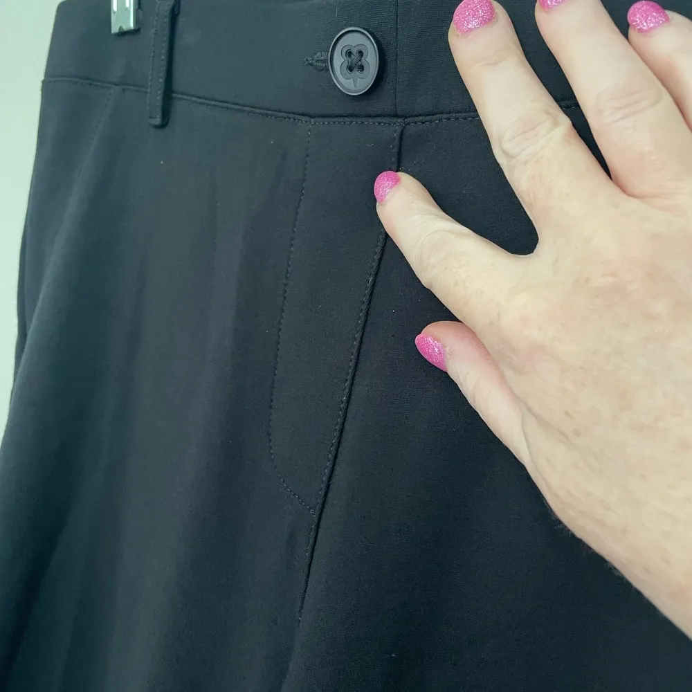 Betabrand Classic Dress Pants Yoga Pants Bootcut Black ~ Women’s Size L Petite - Image 8