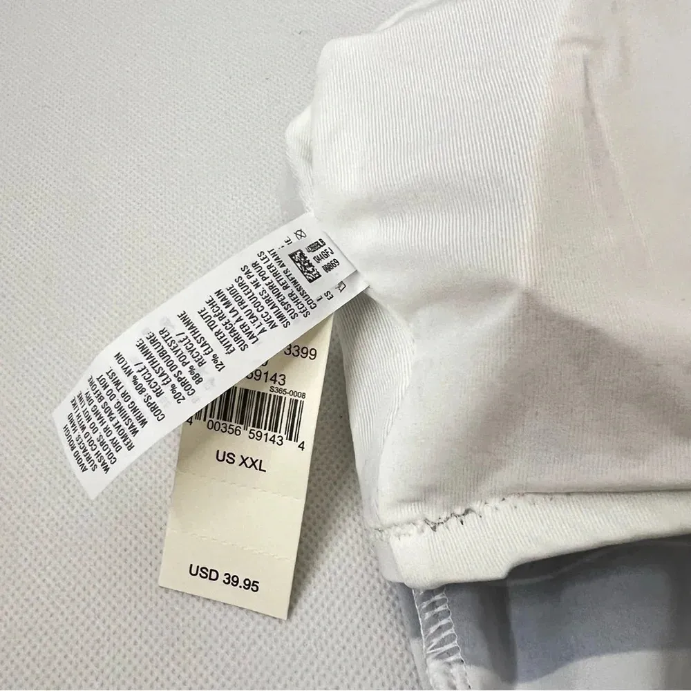 Aerie Scoop Bikini Top Long Line Striped Size XXL Color Navy Blue/ White - Image 6