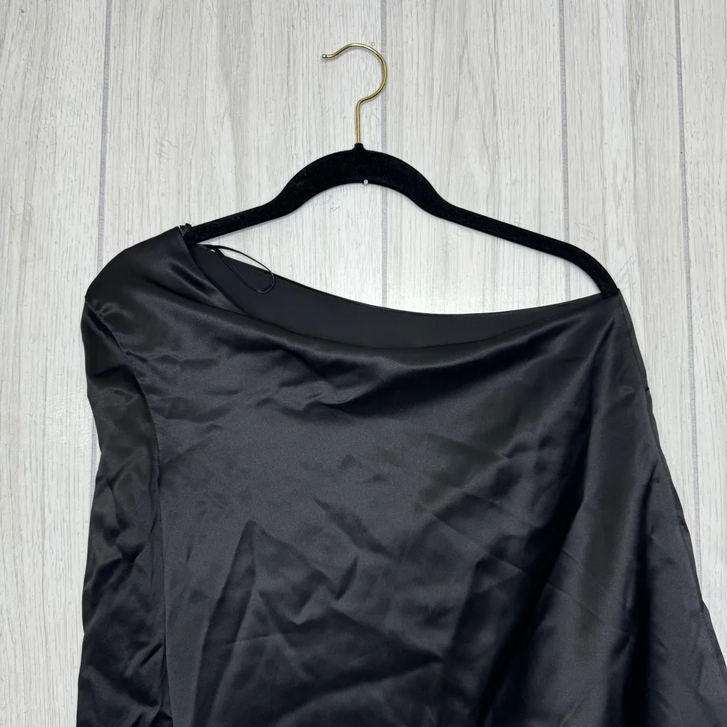 Parker Ripley One Shoulder Silk Button Detail Night Out Blouse size XS - Image 6