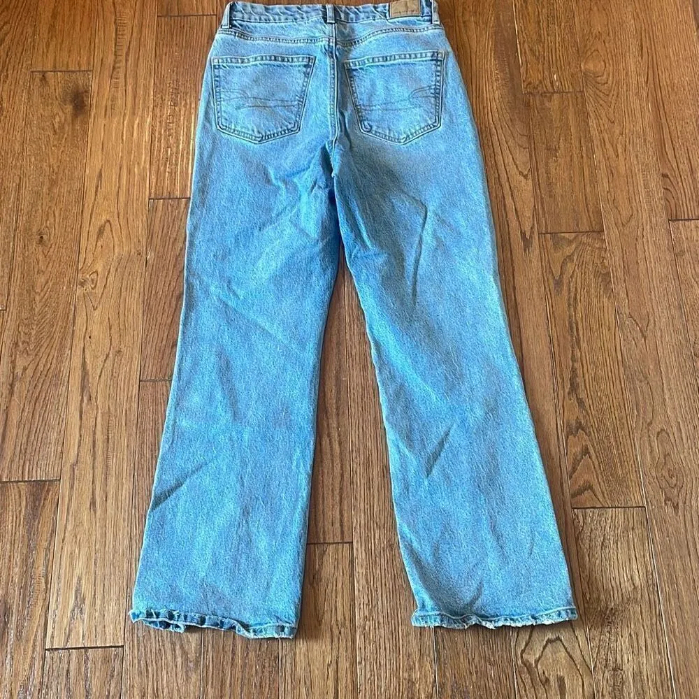 American Eagle 90’s bootcut notch hem high rise jeans 6 - Image 10