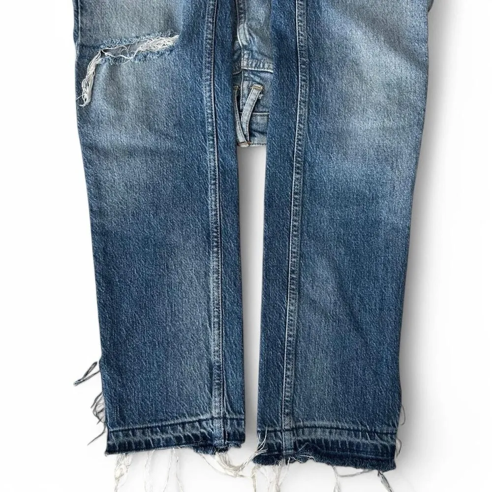 Free People “We The Free” Boyfriend Jeans – Size 26, Distressed Perfection - Image 5