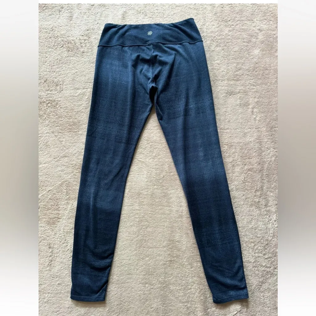 Athleta Women’s Leggings Blue Chaturanga‎ Speckled Ombré Printed Size Small - Image 5