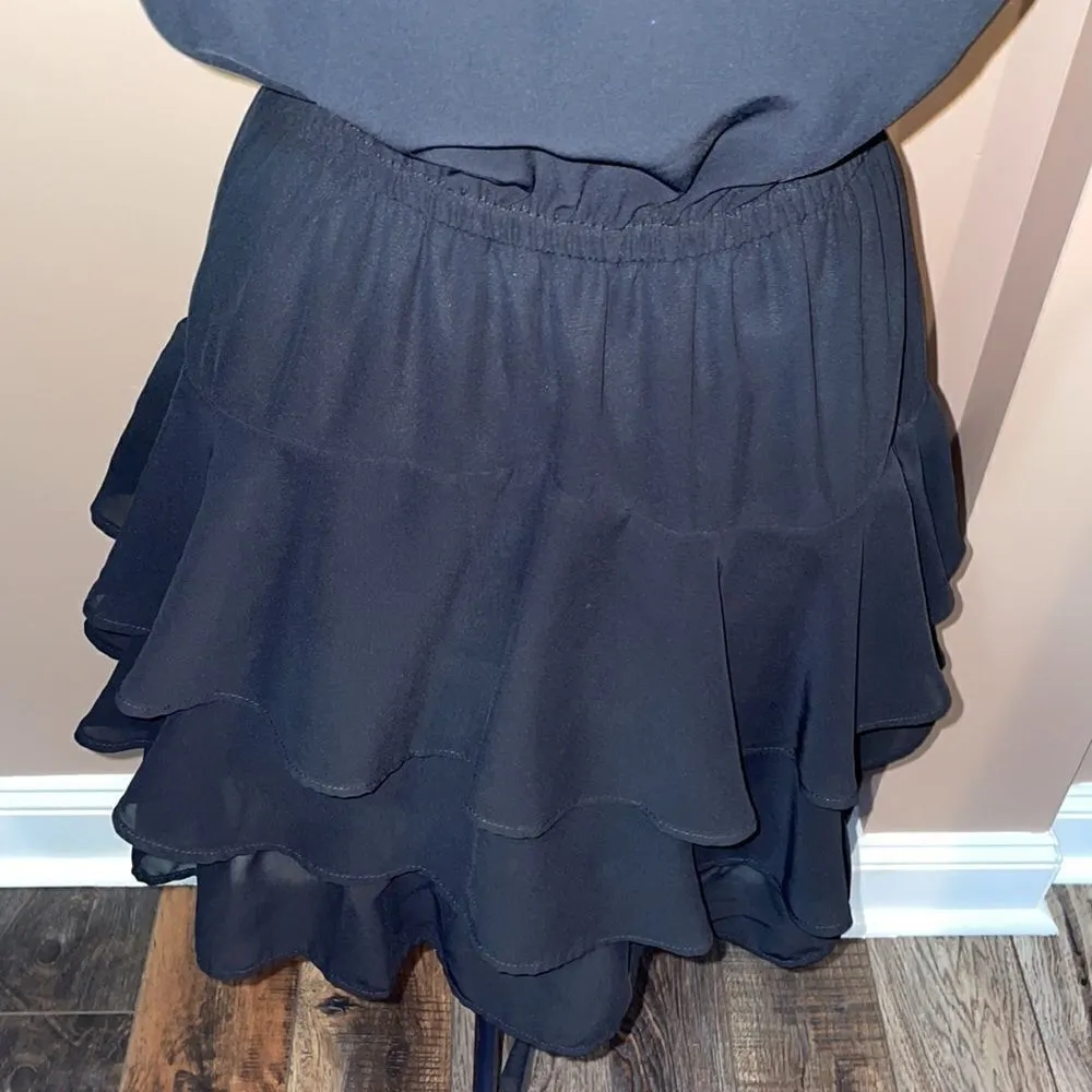 ✨Converse One Star Black Ruffle Chiffon dress - Image 6