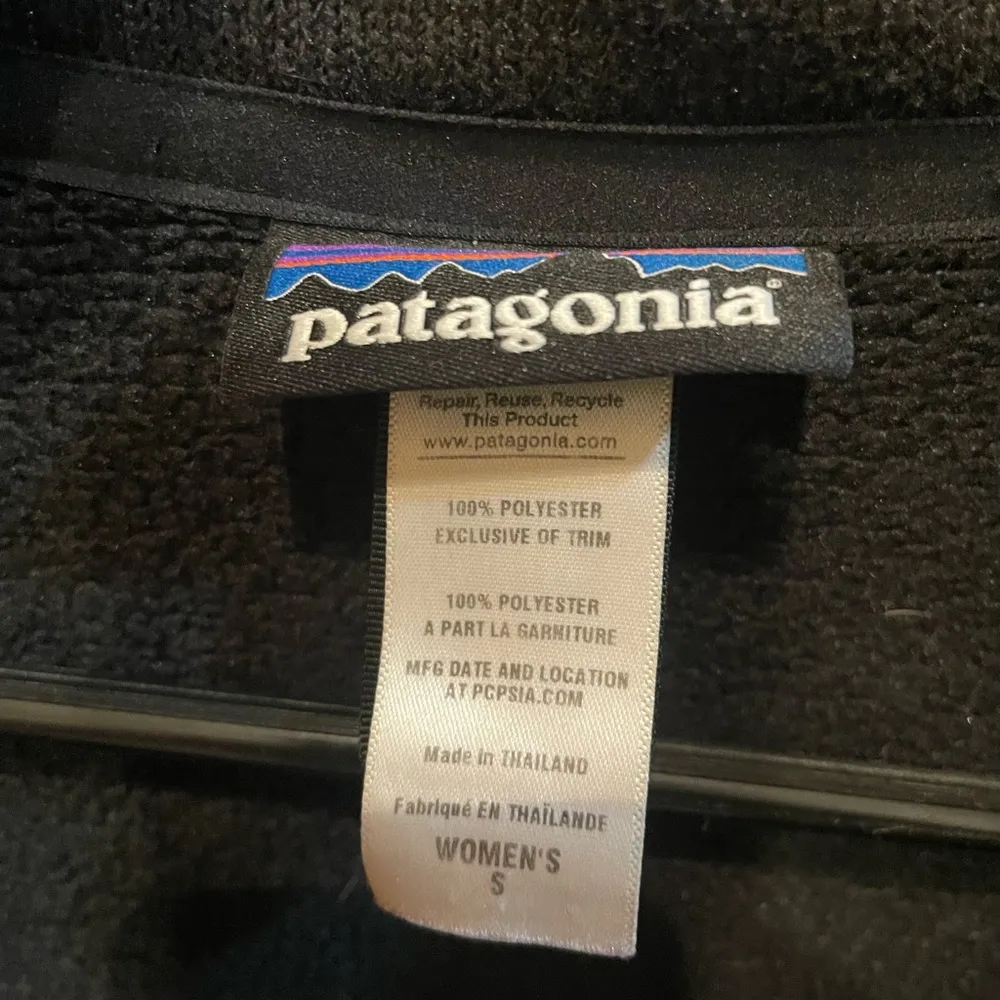 Patagonia Better Sweater Coat Jacket Button Down Black Small - Image 4