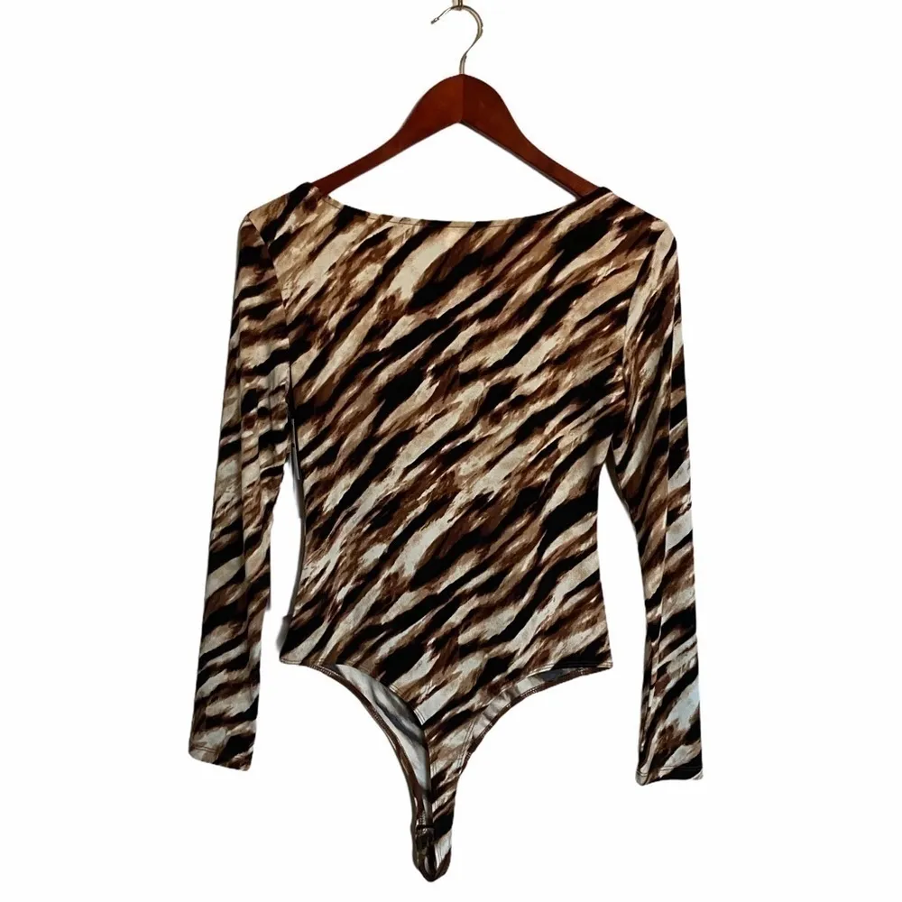 NWT Leith Animal Print Bodysuit - Image 4