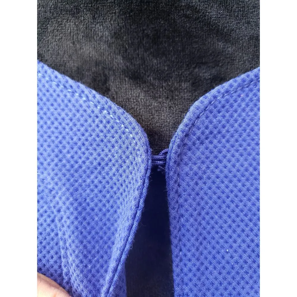 Chico's Jacket Women's Large Blue Stretch Rayon Blend Long Sleeve Crew Neck - Image 6