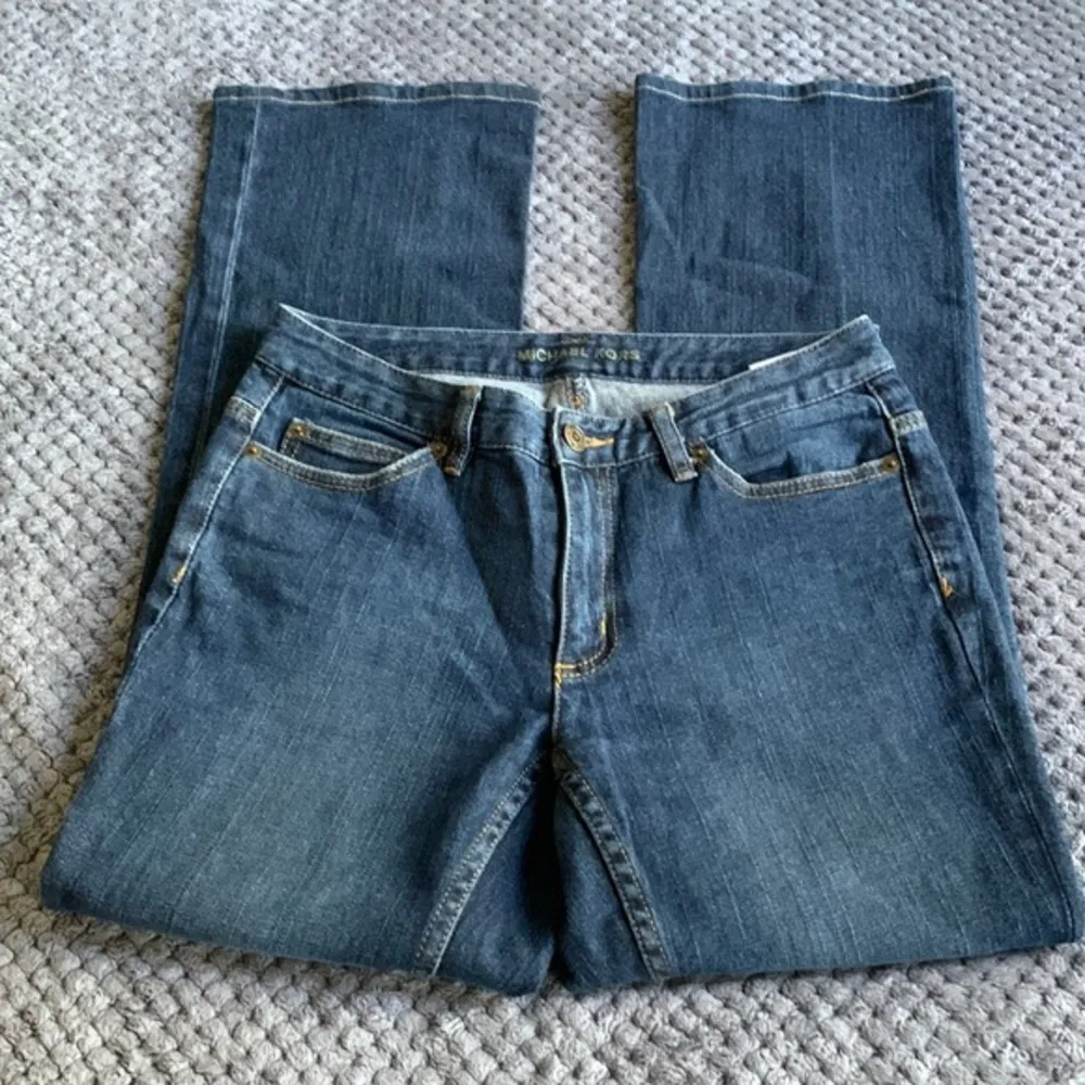 Women’s Michael Kors Boot Cut Denim Blue Jeans Size 4 EUC #7677 - Image 2