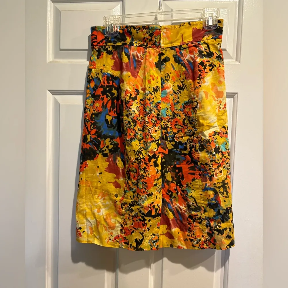 Anthropologie Tracy Reece Gainsborough yellow pencil skirt 6 - Image 3