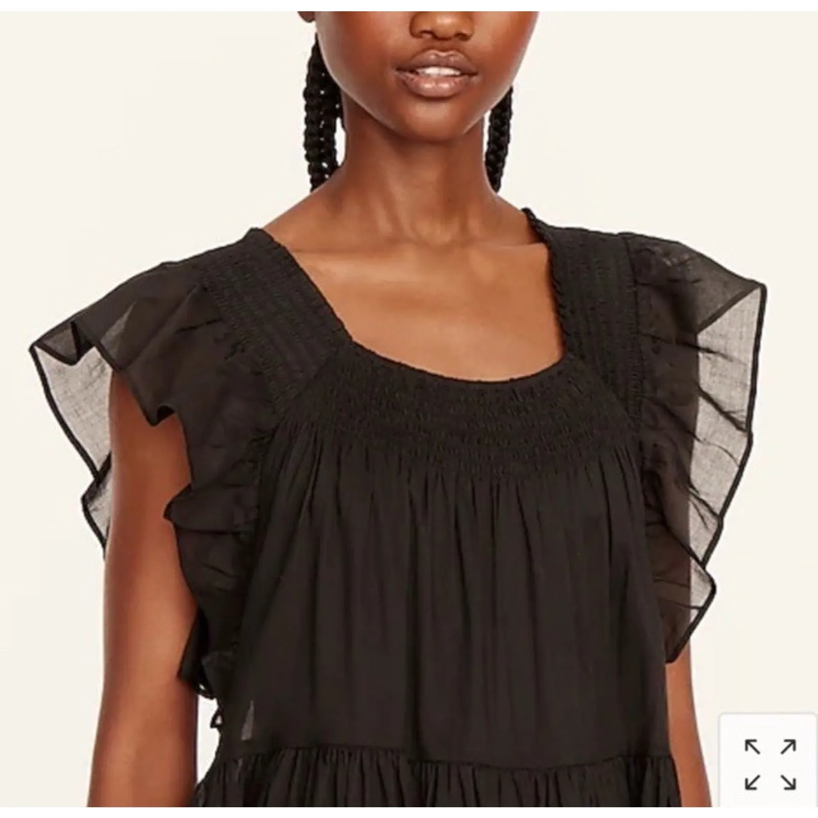 J.Crew Super Stretchy Cover Up Maxi Dress XS Highly Elastic Swim Beach Black - Image 8