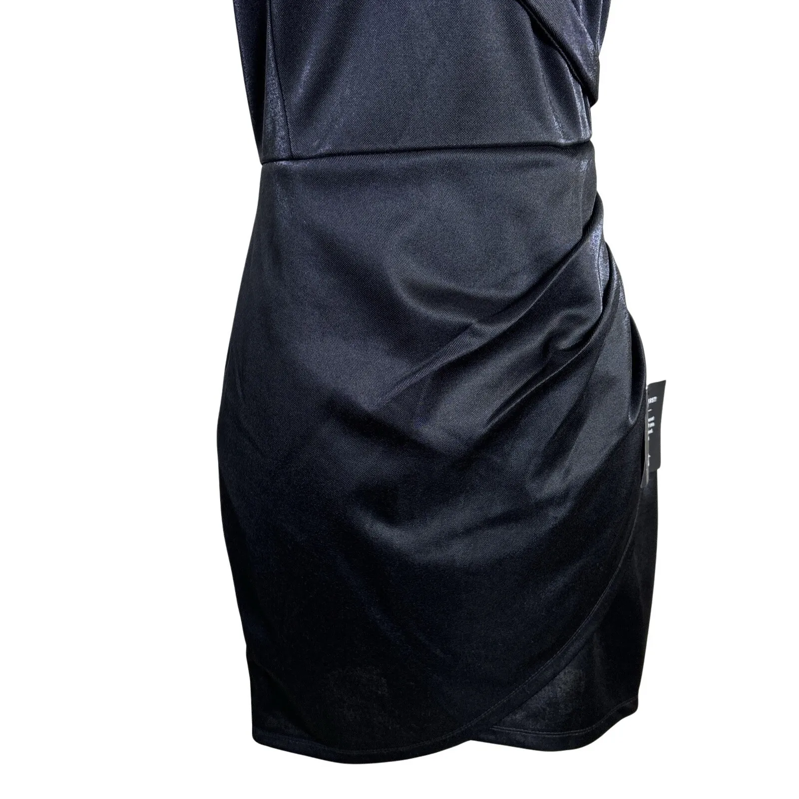 Lulus Women's Dress Sz M New Little Black Mini One Shoulder Night Out Cocktail - Image 5