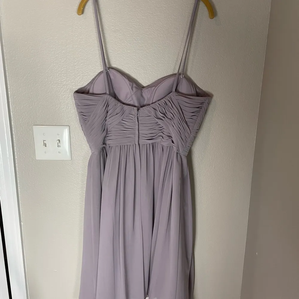 BHLDN Wtoo Bridesmaid Prom Lavender Purple Short Formal Dress 12 - Image 5