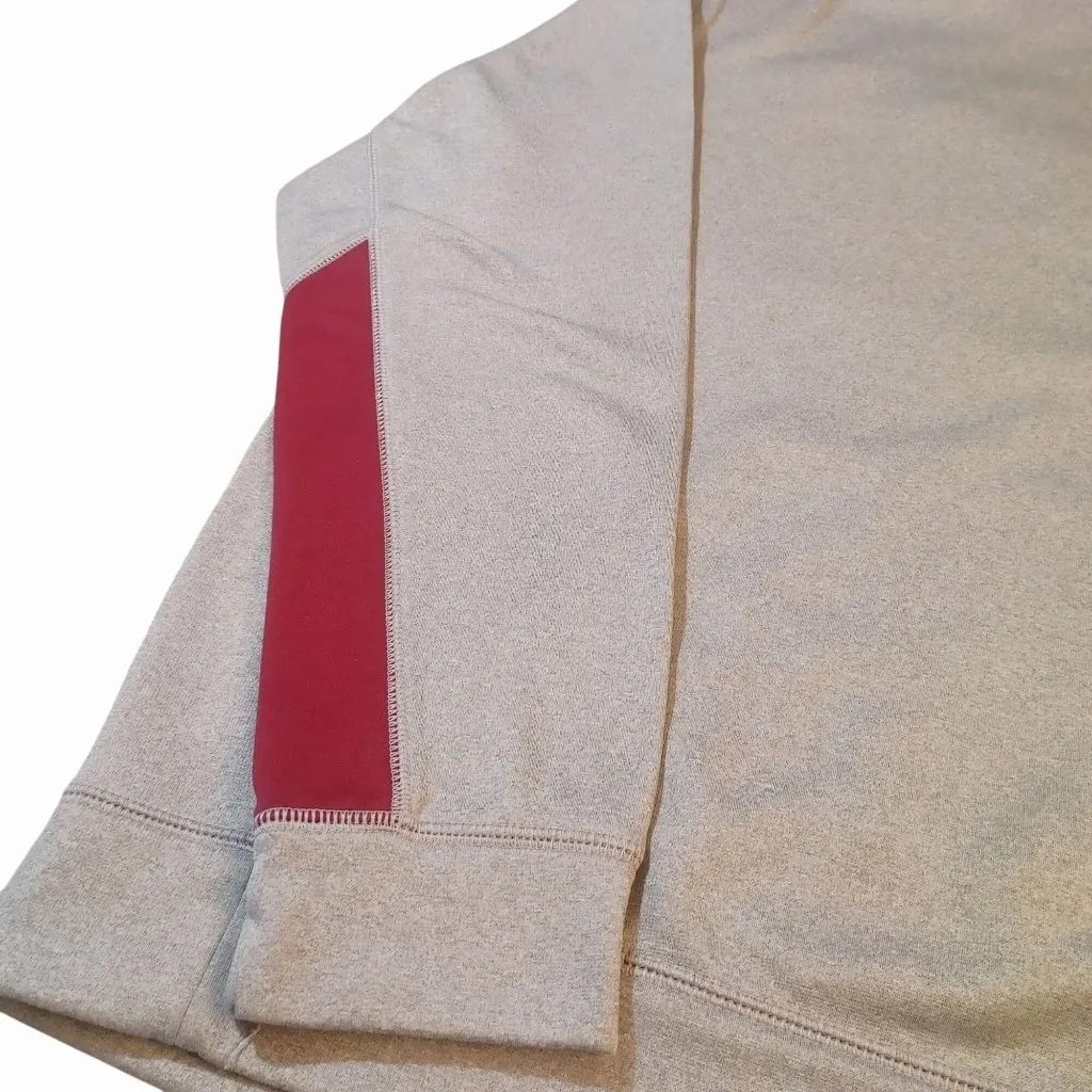 Nike Therma Fit XL Gray Hoodie Sweatshirt Pullover Fleece Crimson Pink Logo Grey - Image 15