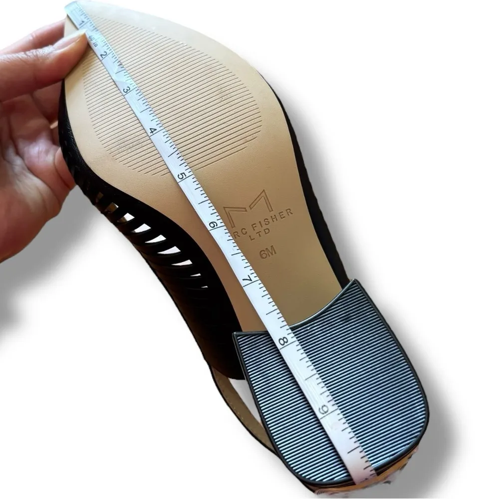 Marc Fisher Black "Zabie" Slingback Shoes - Size 6M - Image 8