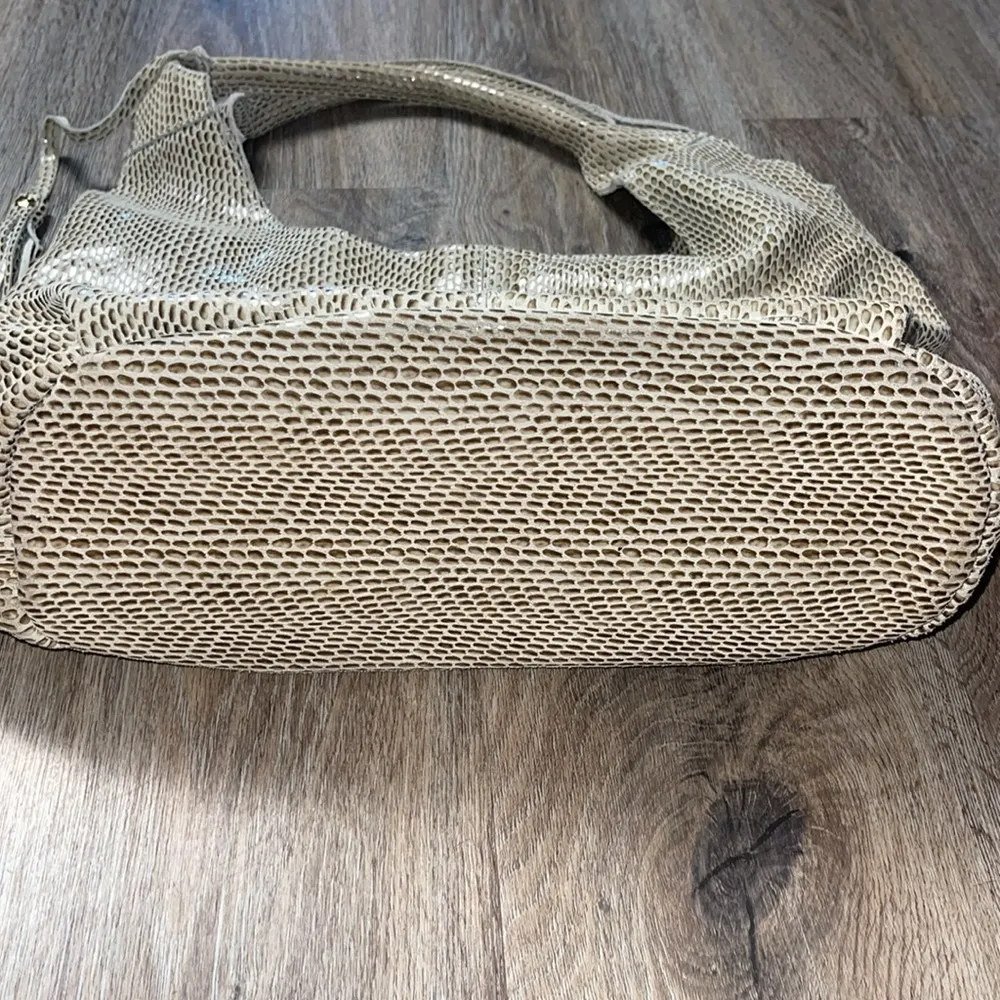 Maxine Couture Mamba Hobo Snakeskin Embossed Leather Handbag - Image 5