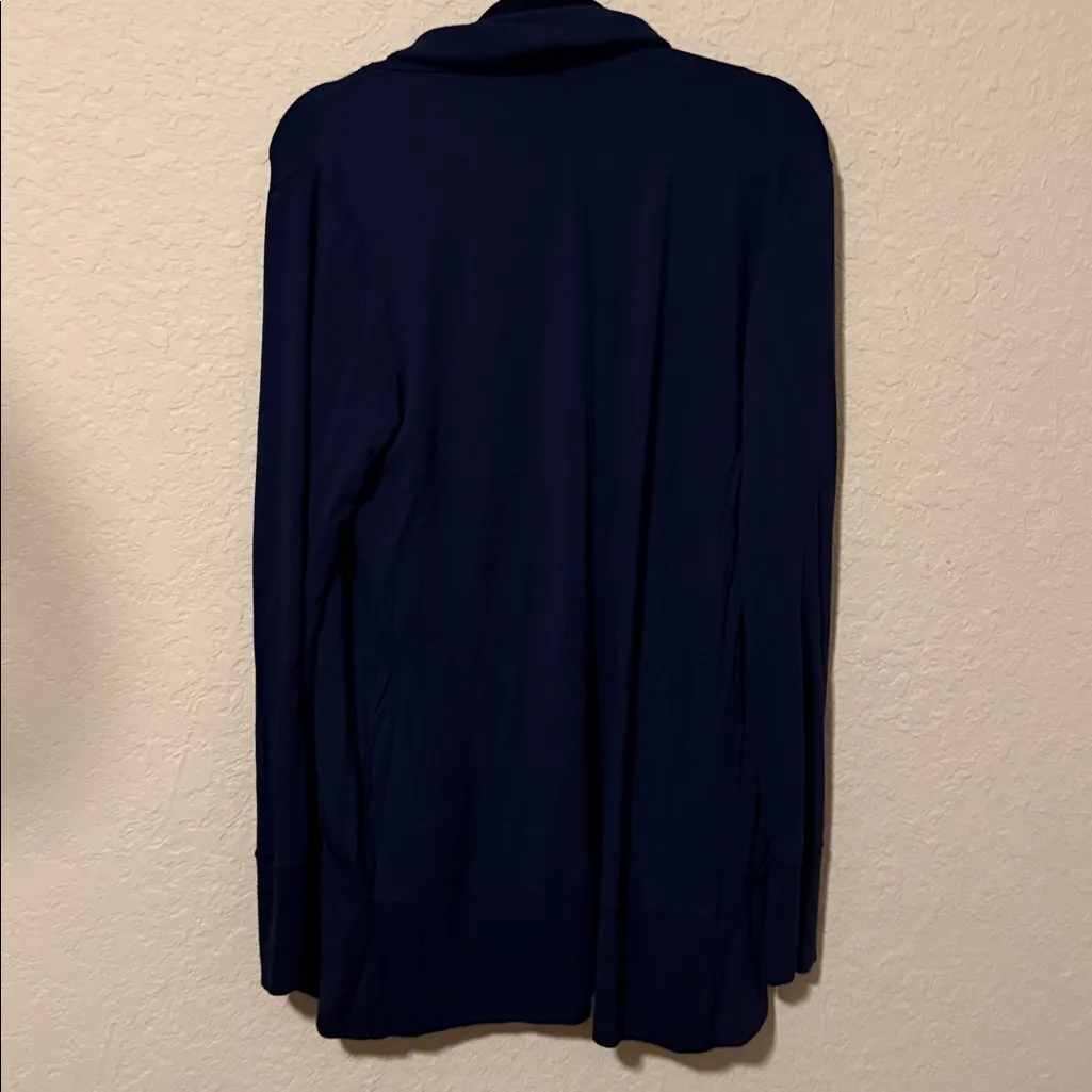 Athleta Navy Blue Cardigan medium - Image 3