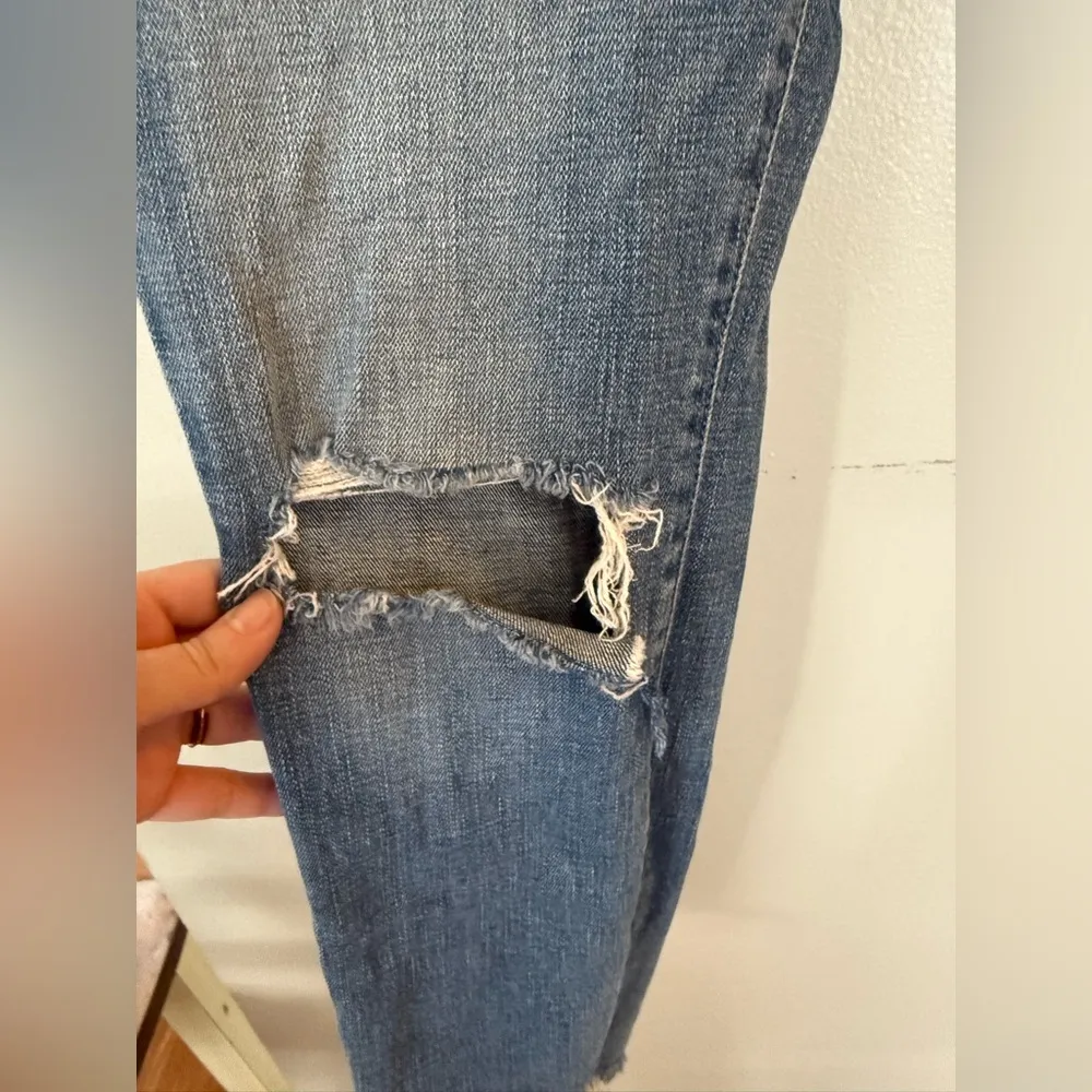 Ankle Skinny High Rise Distressed Denim Jeans Size 6/28 - Image 9