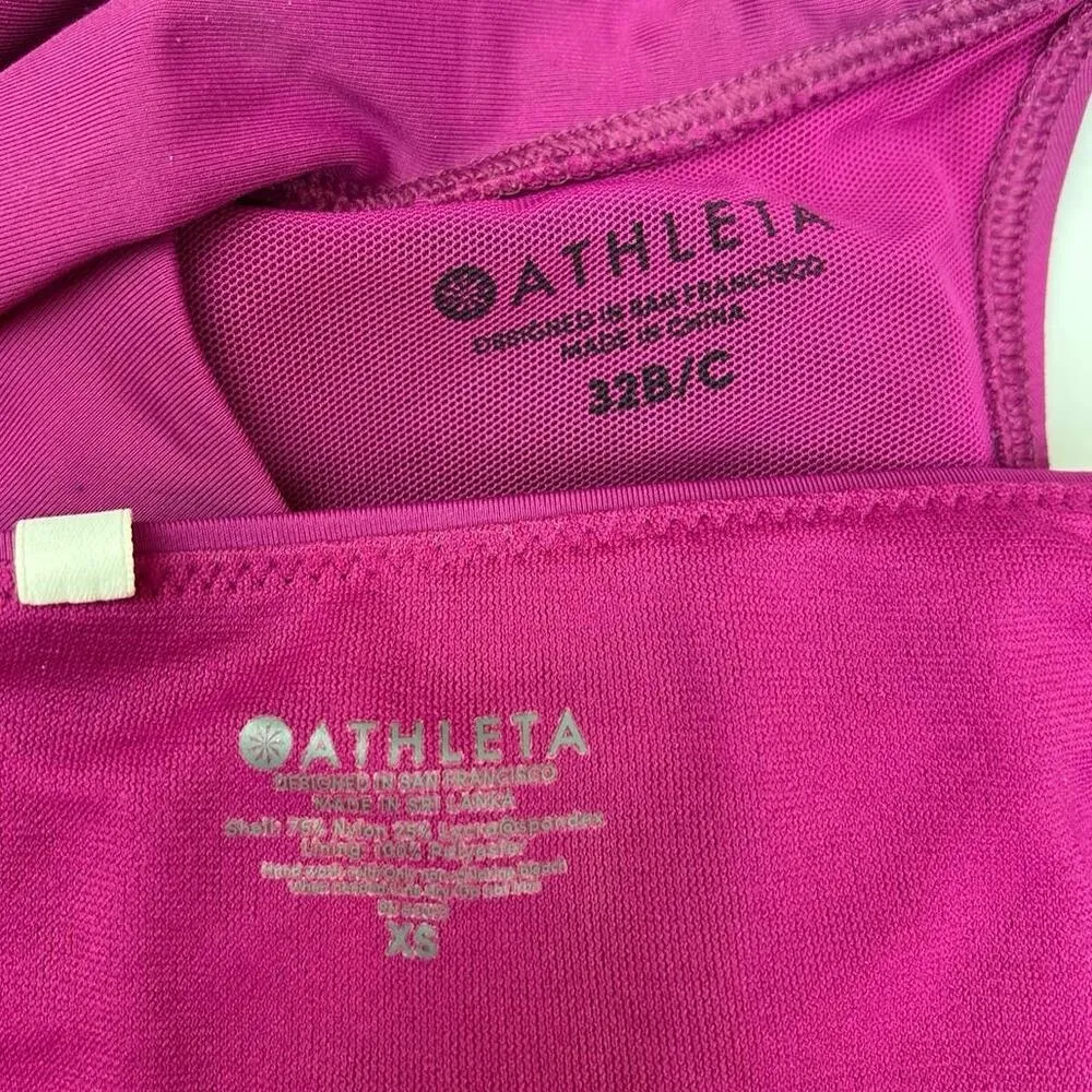 Athleta Purple Solid 2 Piece Halter Swim Beach Swimsuit Bikini Set Sz XS 32 B/C - Image 6