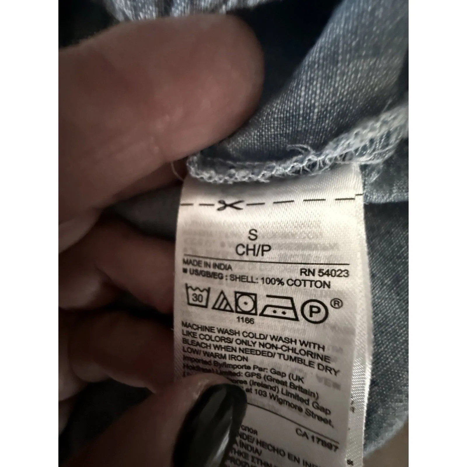 Gap Women’s Small Denim Spaghetti Strap Top - Image 5