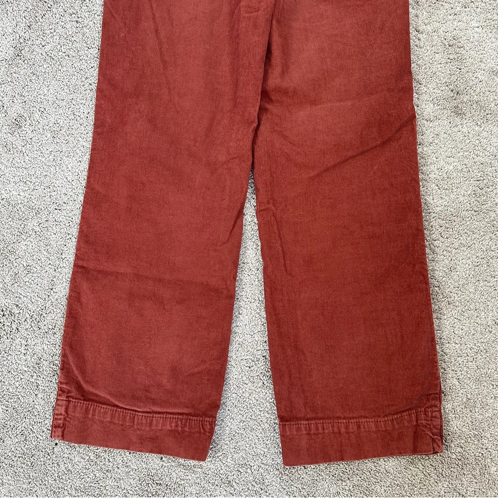 Marine Layer Women’s Bridget Corduroy Pants Crop High Rise Button Fly Wide Leg 0 - Image 10