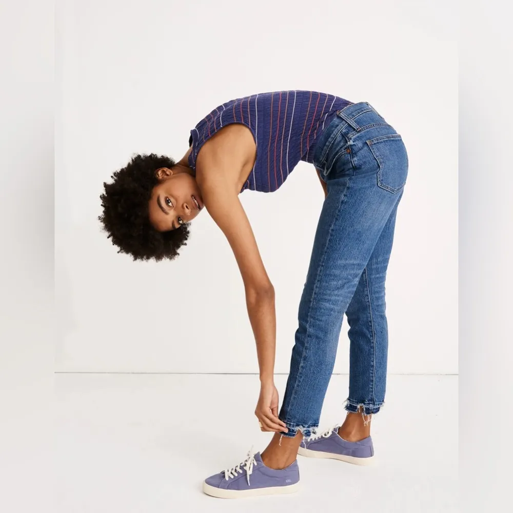 Madewell The High Rise Slim Crop Boyjean Jeans in Melbourne Wash 24 - Image 34