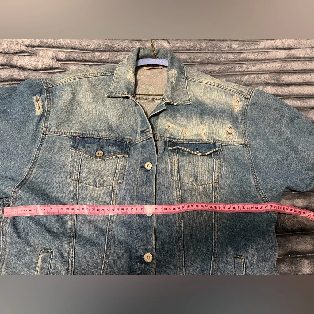 Highway Jeans Distressed Blue Denim Jacket - Image 4