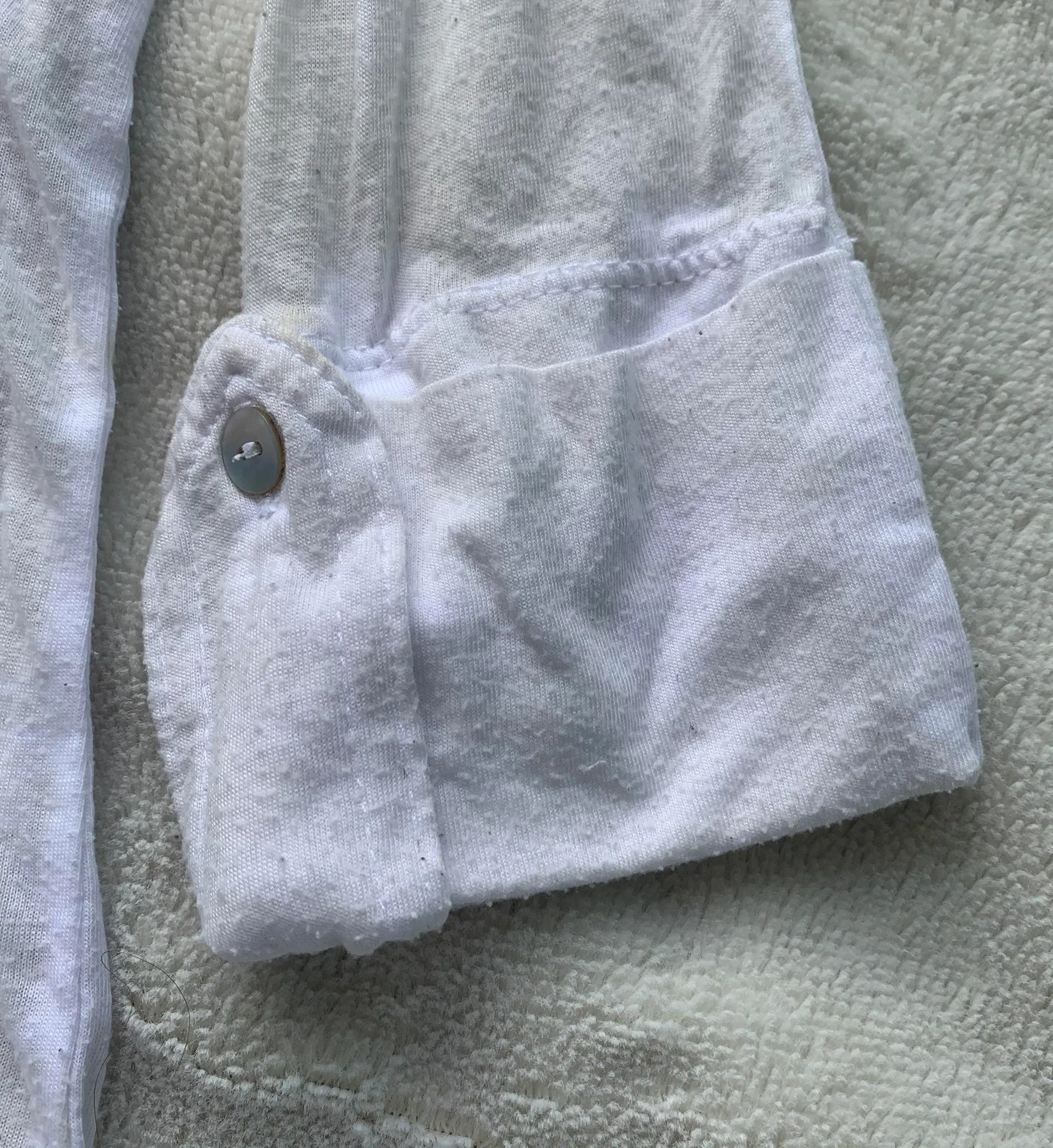 Aude Burnout Top White Size 2 - Image 2