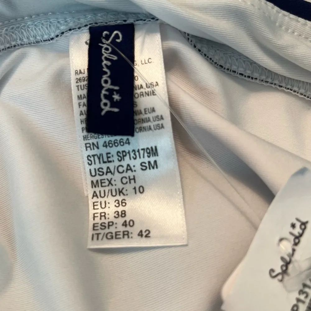 Splendid Tie Dye Stripe High Leg & High Waist Bikini Bottoms Sz S NWT Pink Blue - Image 10