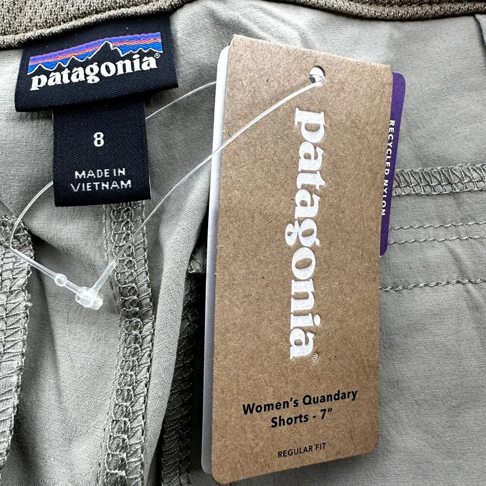 Patagonia Quandary Shorts Lightweight Stretch Outdoor Hiking Fatigue Green 8 NWT - Image 3