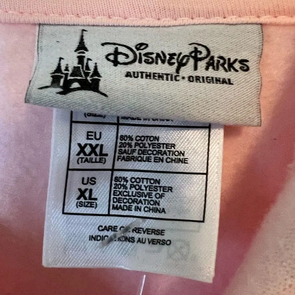 Disney Parks Walt Disney World Minnie Mouse Pink Full Zip Drawstring Hoodie - Image 7