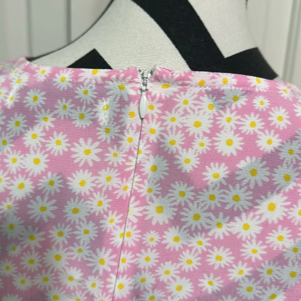 Faithfull the Brand Pink Daisy Print Dress - Image 5