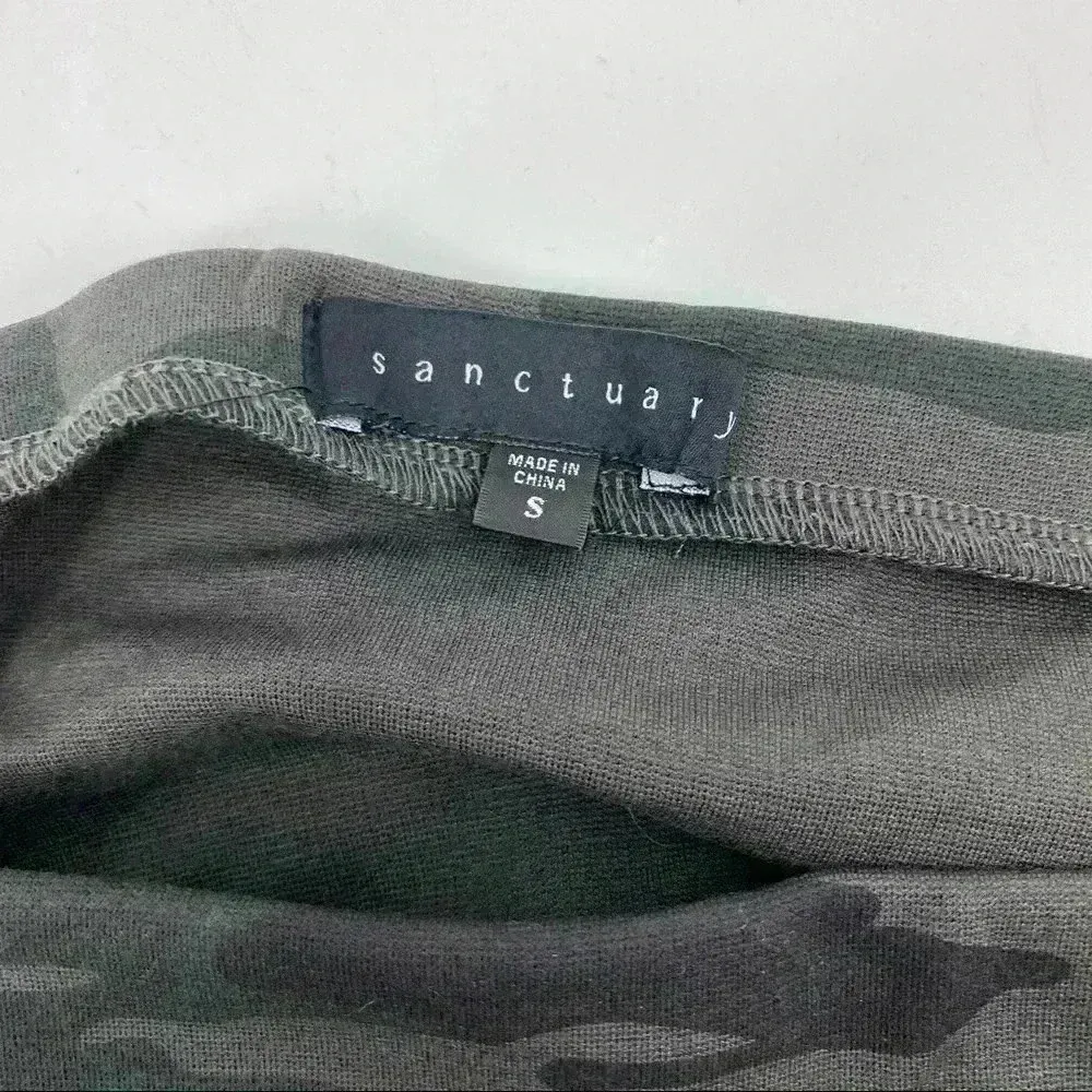 Sanctuary Camo Print Stretch Midi Ponte Pencil‎ Women's Skirt Size Small - Image 7