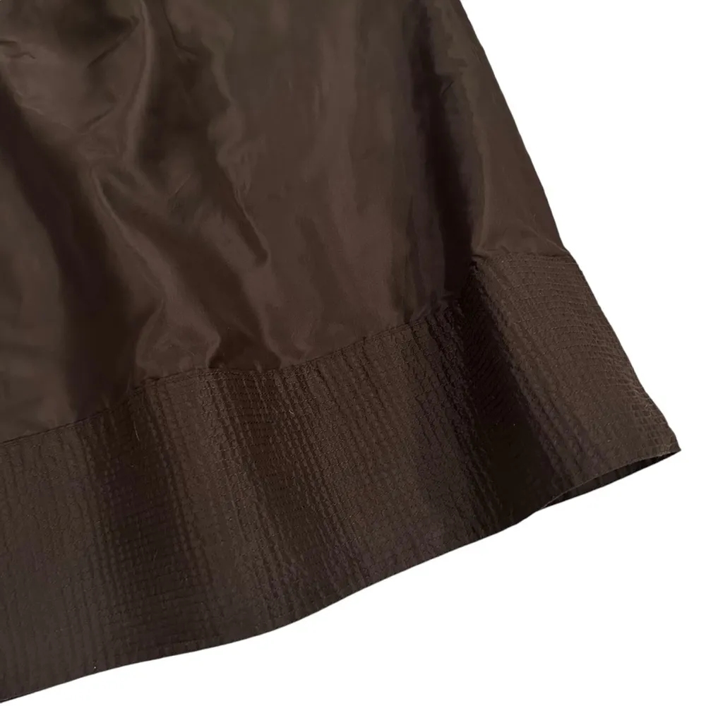 J. CREW CHOCOLATE BROWN SILK TAFFETA STRAPLESS MAXI DRESS GOWN - Image 5