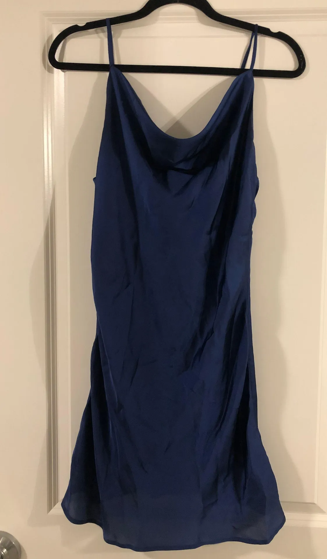 Altar'd State Blue Satin Dress  - Image 4
