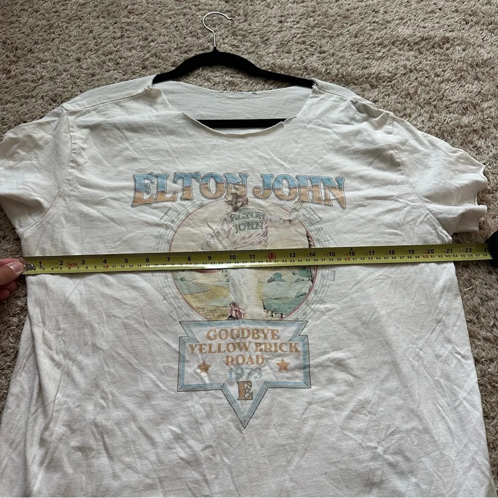 Abercrombie & Fitch soft A&F Collection Elton John Graphic T-shirt Women’s Sz M - Image 8