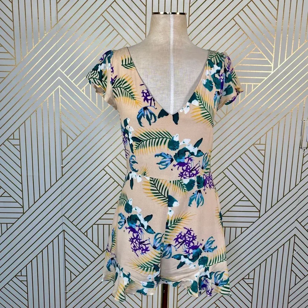 For Love and Lemons Pina‎ Colada Tropical Romper - Image 3