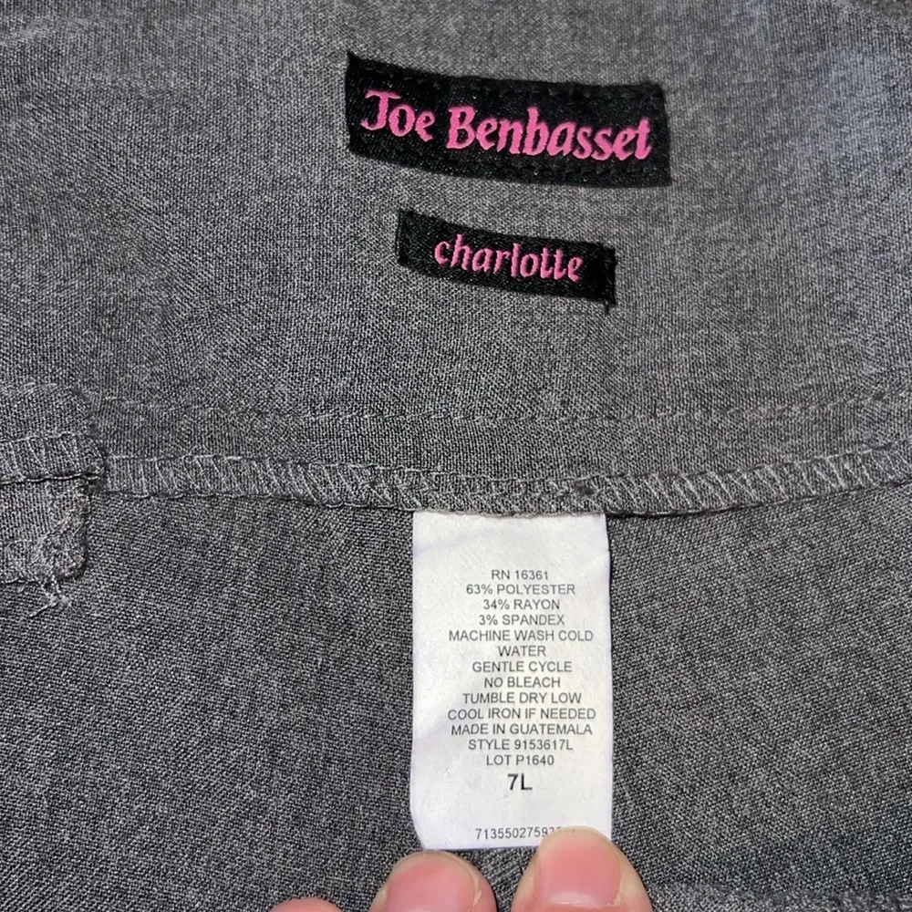 NWT Joe Benbasset Charlotte Women’s Junior Gray Flared Slacks X6 - Image 5