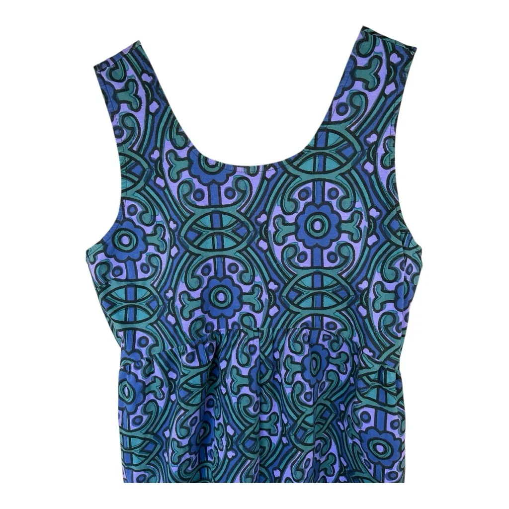 Anthro Bel Kazan Zephyr Wide-Leg Jumpsuit In Blue Size Large - Image 6