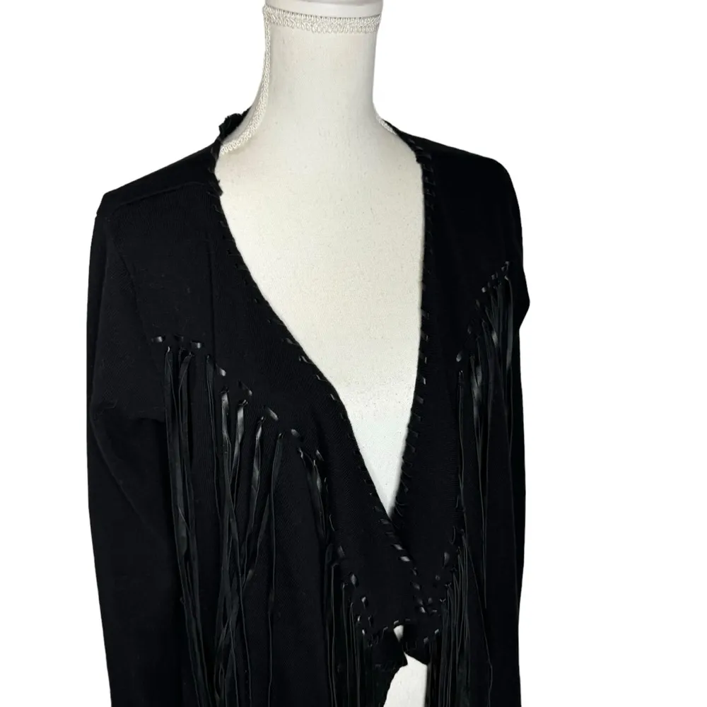 Ariat Trenton Cardigan Open Front Waterfall Fringe Large - Image 3