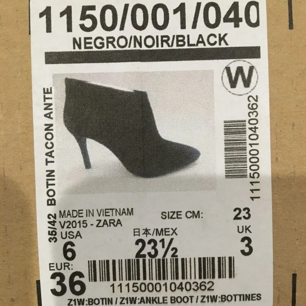NWT NEW Zara Leather Ankle Boot size 6 - Image 2