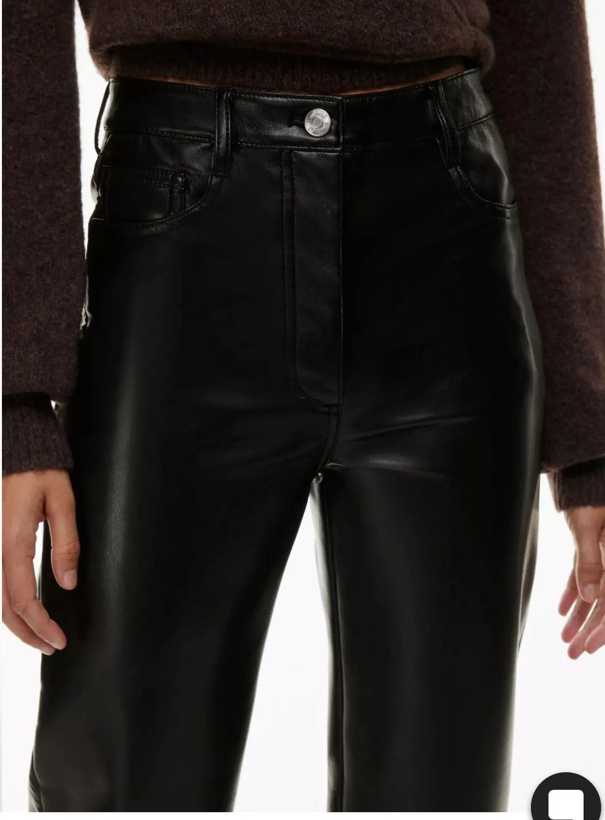 Aritiza Wilfred Leather Pants - Image 3