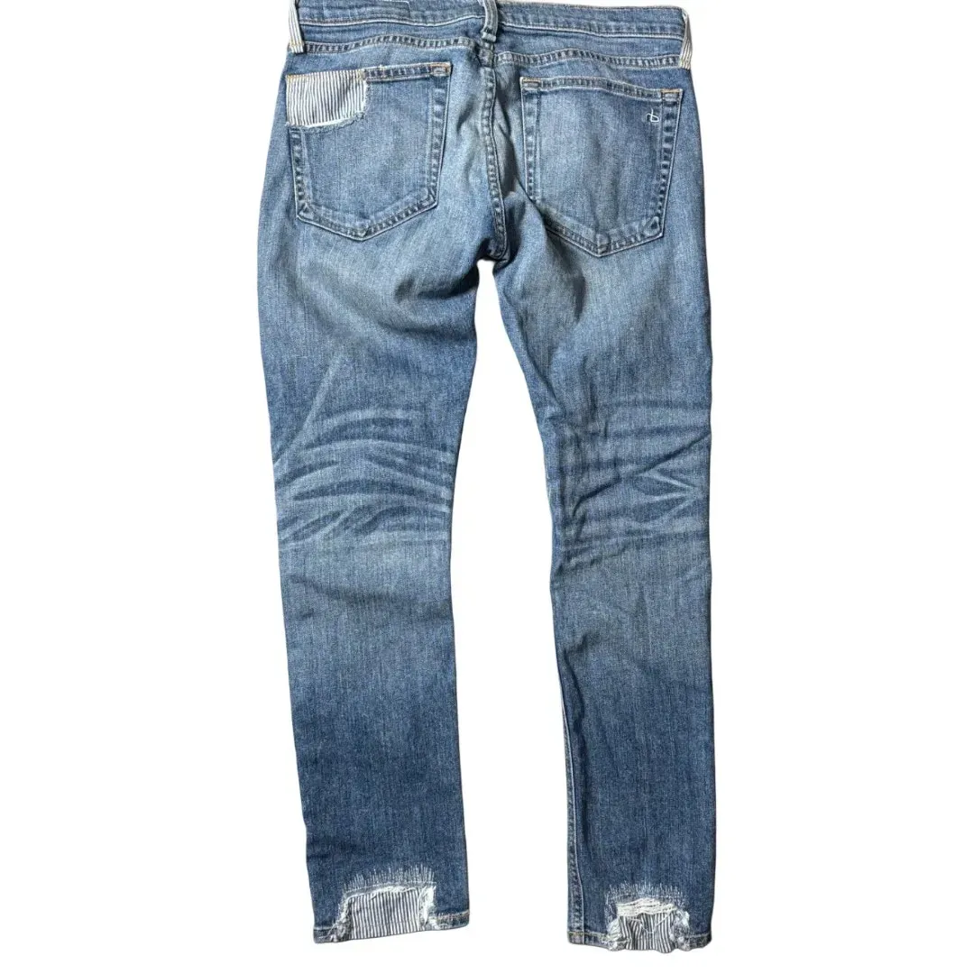 Rag & Bone Ludlow Patchwork Tomboy Jeans Size 26 - Image 6