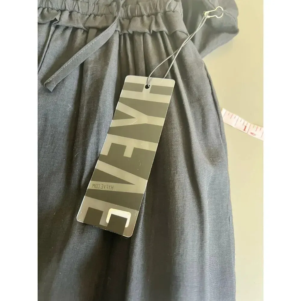 HYFVE maxi halter dress black S dark romantic prairie date night tiered feminine - Image 6