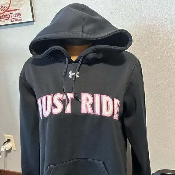 Under Armour Just Ride Womens Large Black Hoodie - Image 1