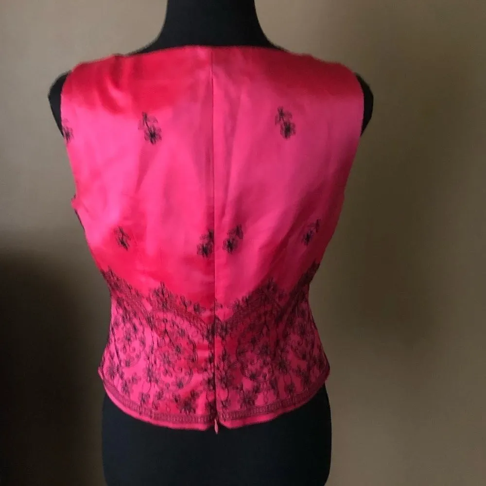 J.R Nites Embellished Blouse Pink Size 6P - Image 3