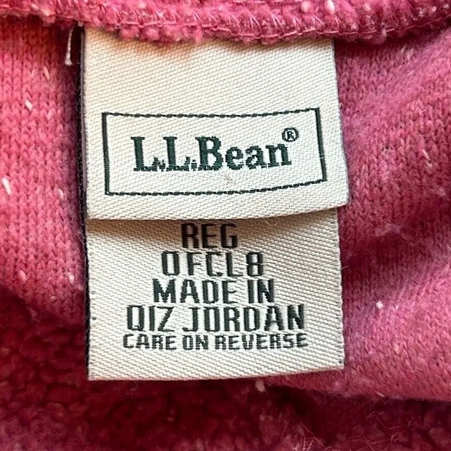 LL Bean Sherpa Fleece Jacket Salmon Large‎ Pink - Image 7